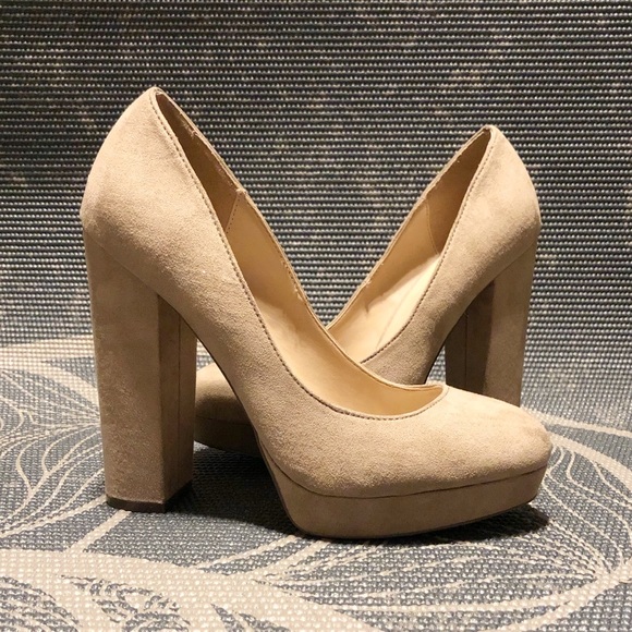 Mix No. 6 Shoes - Nude Block Heel Pumps